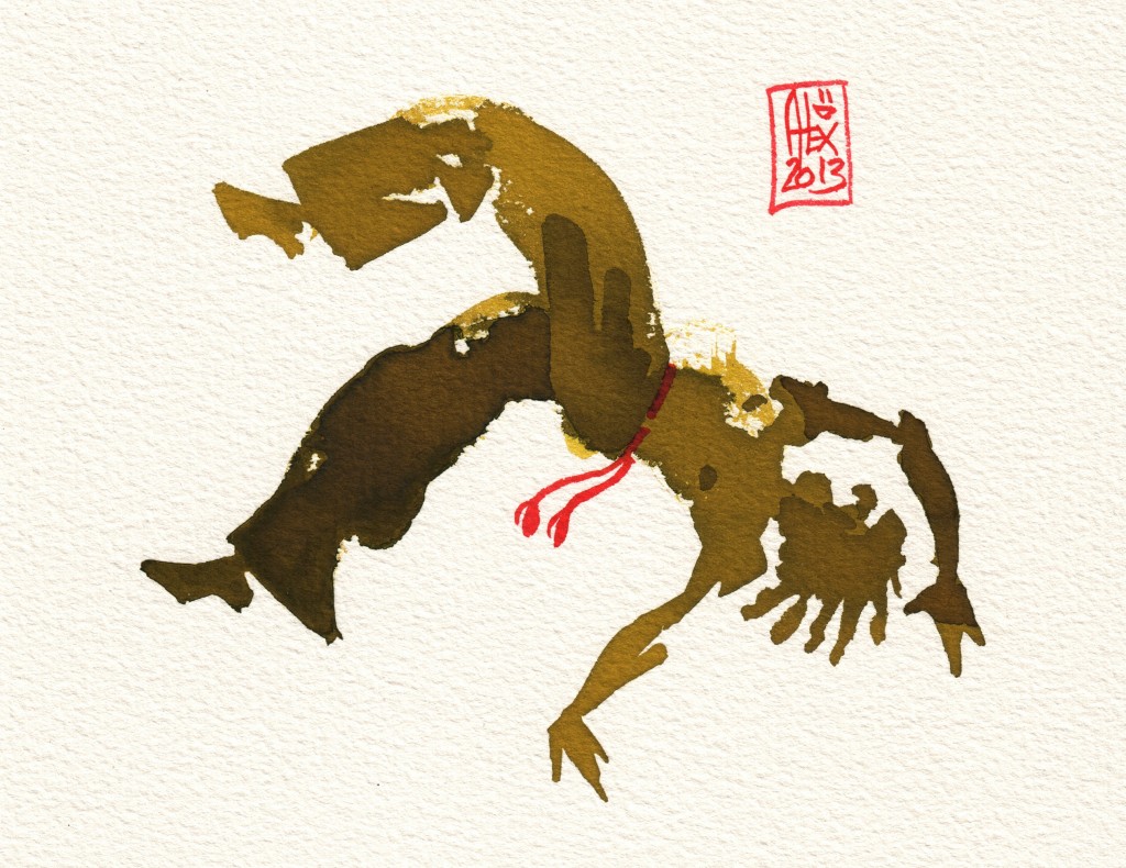Encres : Capoeira – 380 [ #capoeira #watercolor #illustration]