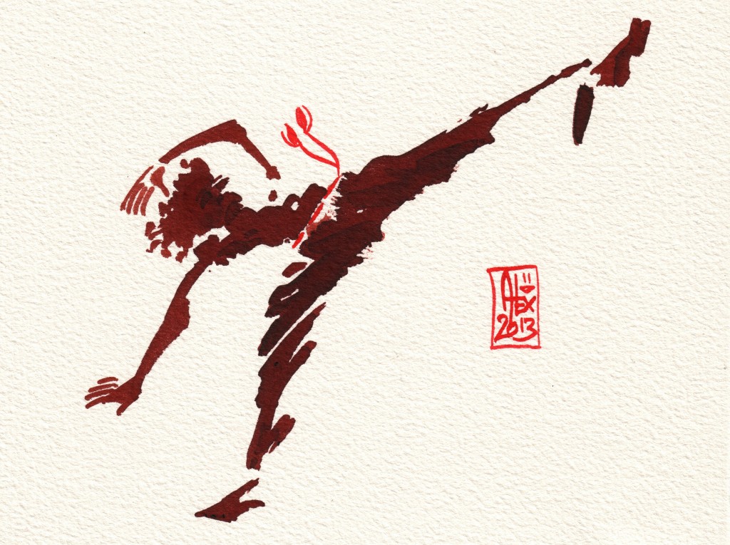 Encres : Capoeira – 382 [ #capoeira #watercolor #illustration]