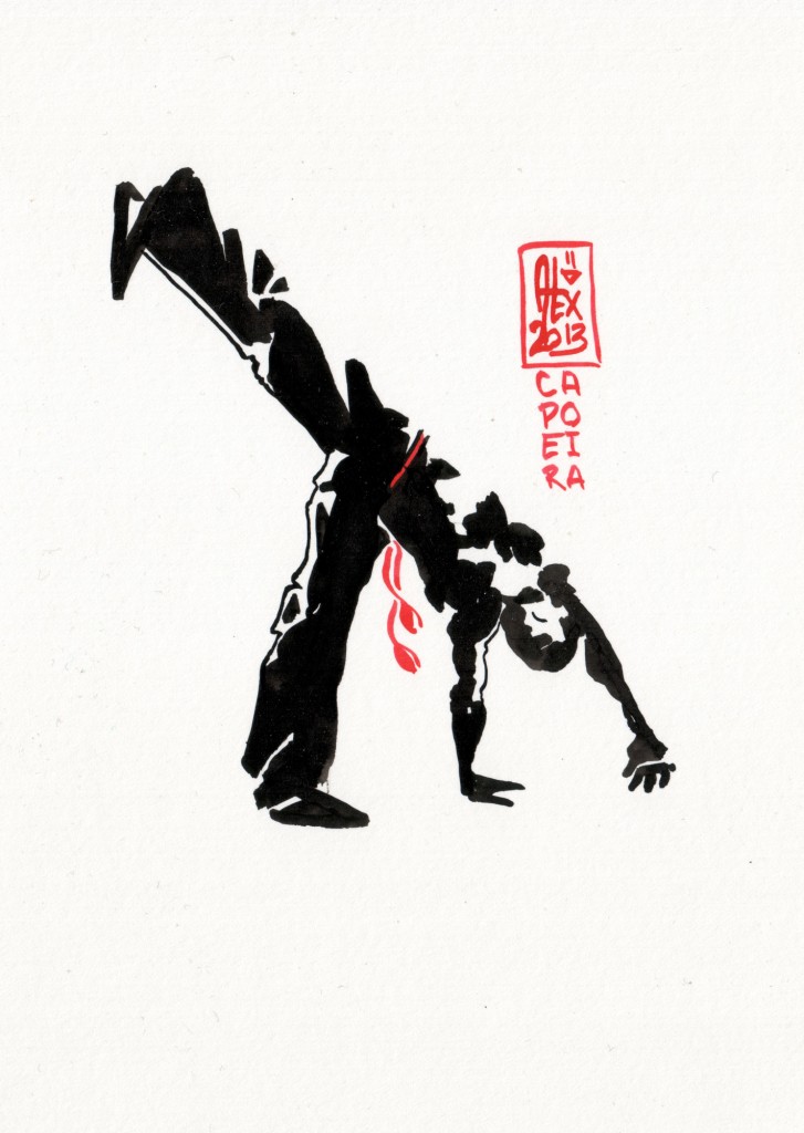 Encres : Capoeira – 388 [ #capoeira #watercolor #illustration]