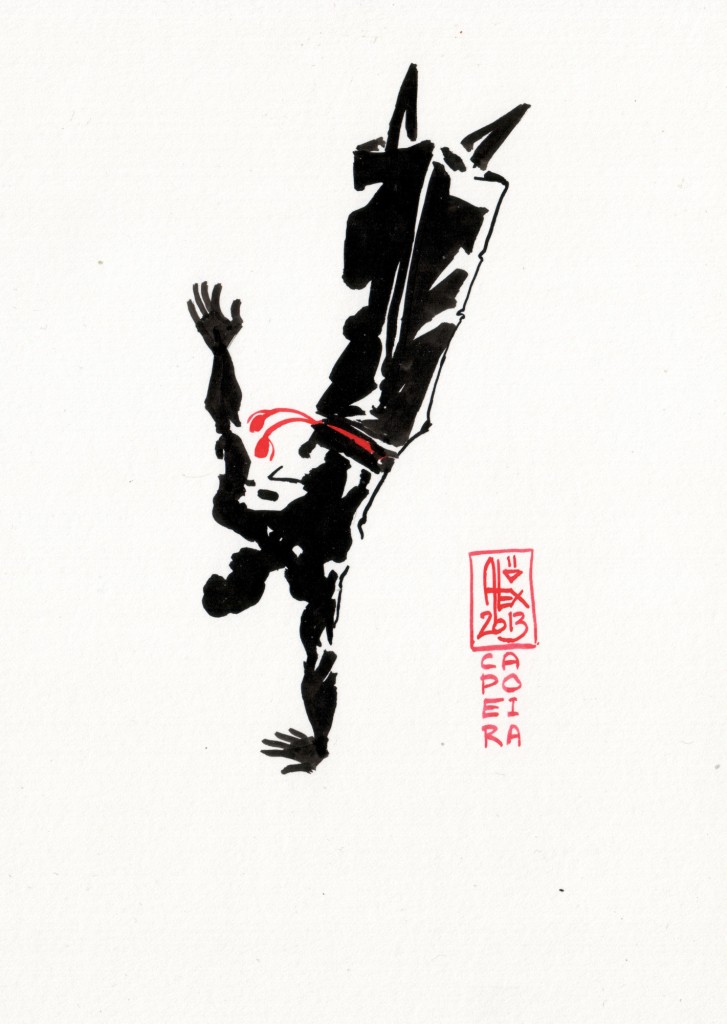 Encres : Capoeira – 389 [ #capoeira #watercolor #illustration]