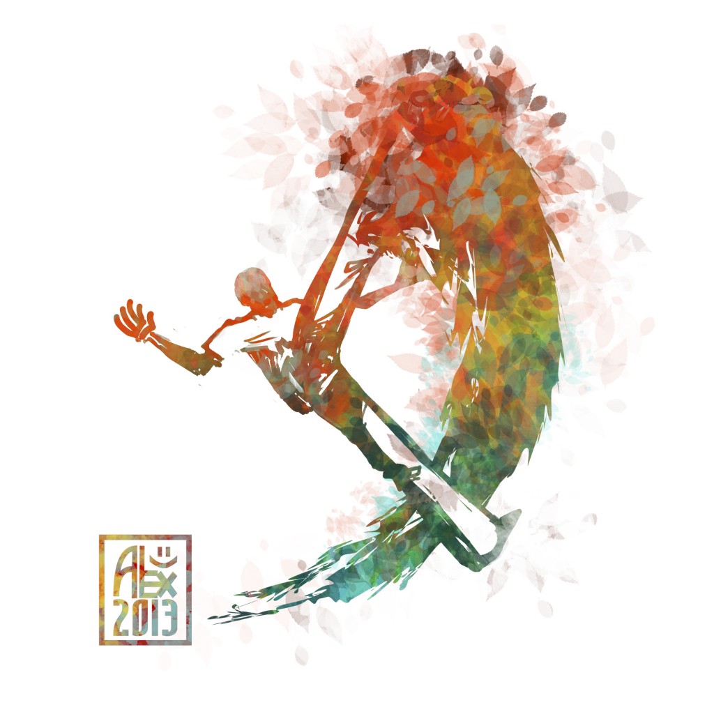 Encres : Capoeira – 528 [ #capoeira #digital #illustration] Illustration digitale / Digital painting