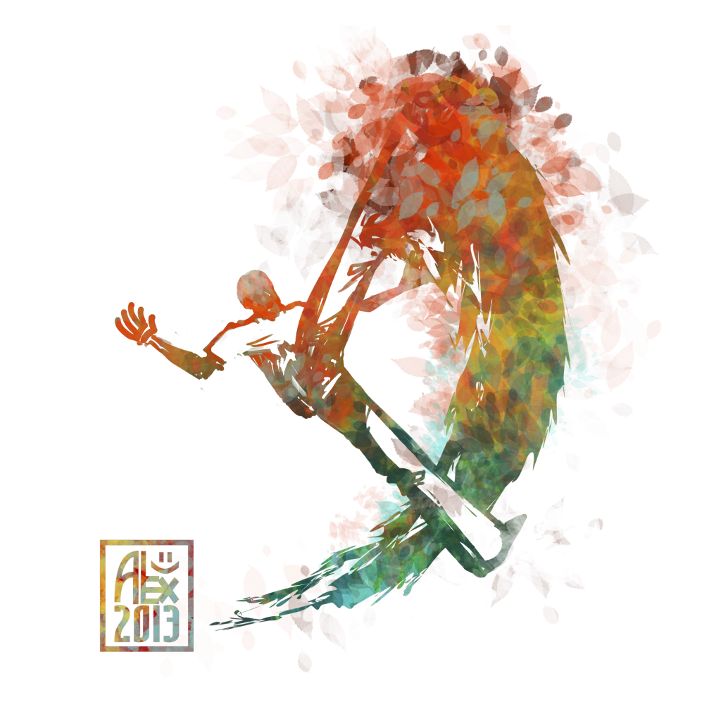 Encres : Capoeira – 528 [ #capoeira #digital #illustration] Illustration digitale sans fond/ Digital painting without background