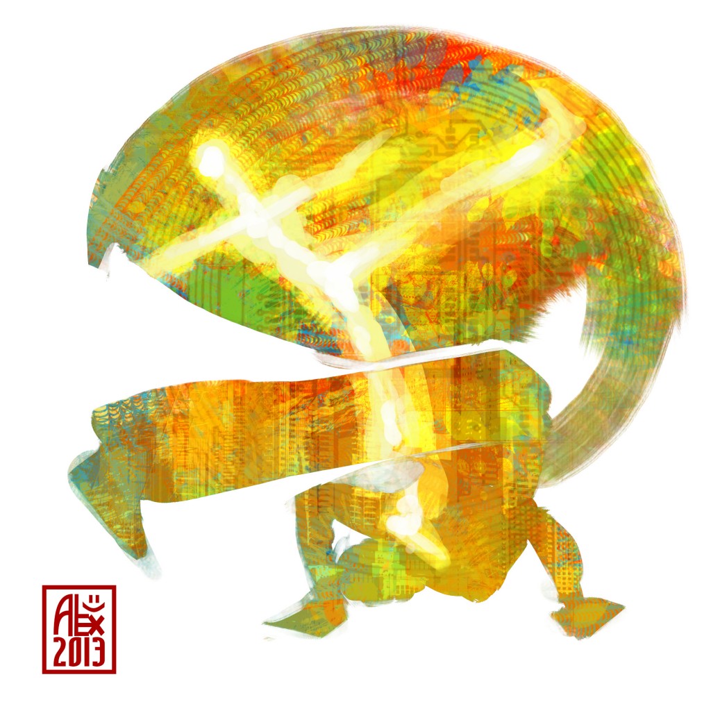 Encres : Capoeira – 530 [ #capoeira #digital #illustration] Illustration digitale / Digital painting
