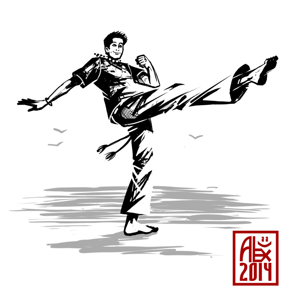 Encres : Capoeira – 605 [ #capoeira #mypaint #illustration] Image digitale / Digital image 2000 x 2000 px
