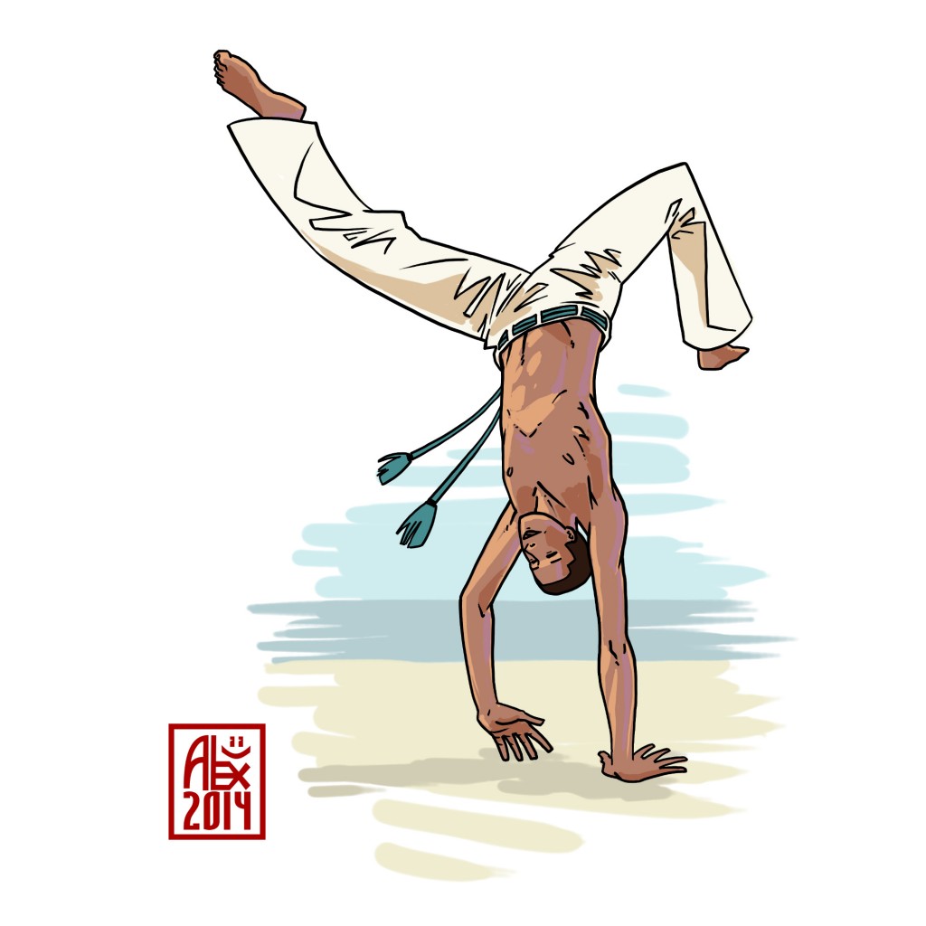 Encres : Capoeira – 608 [ #capoeira #mypaint #illustration] Image digitale / Digital image 2000 x 2000 px