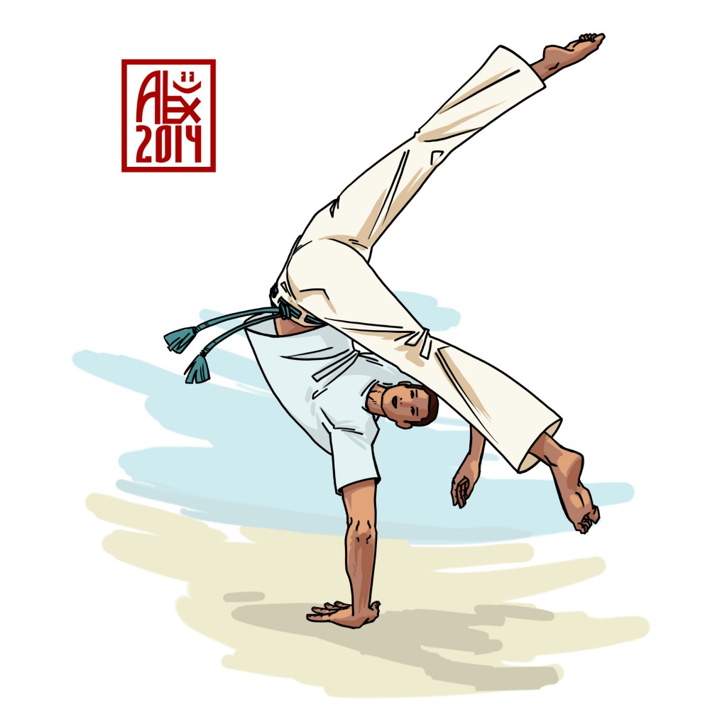 Encres : Capoeira – 610 [ #capoeira #mypaint #illustration] Image digitale / Digital image 2000 x 2000 px