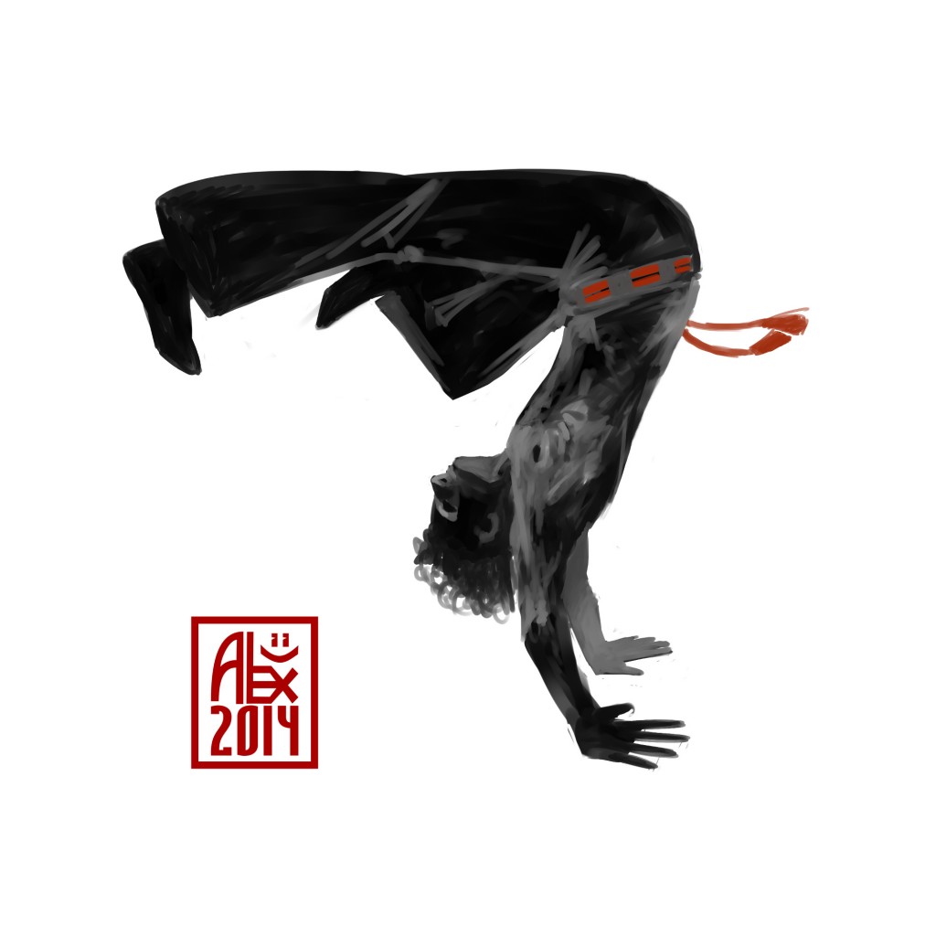 Encres : Capoeira – 612 [ #capoeira #mypaint #illustration] Image digitale / Digital image 2000 x 2000 px