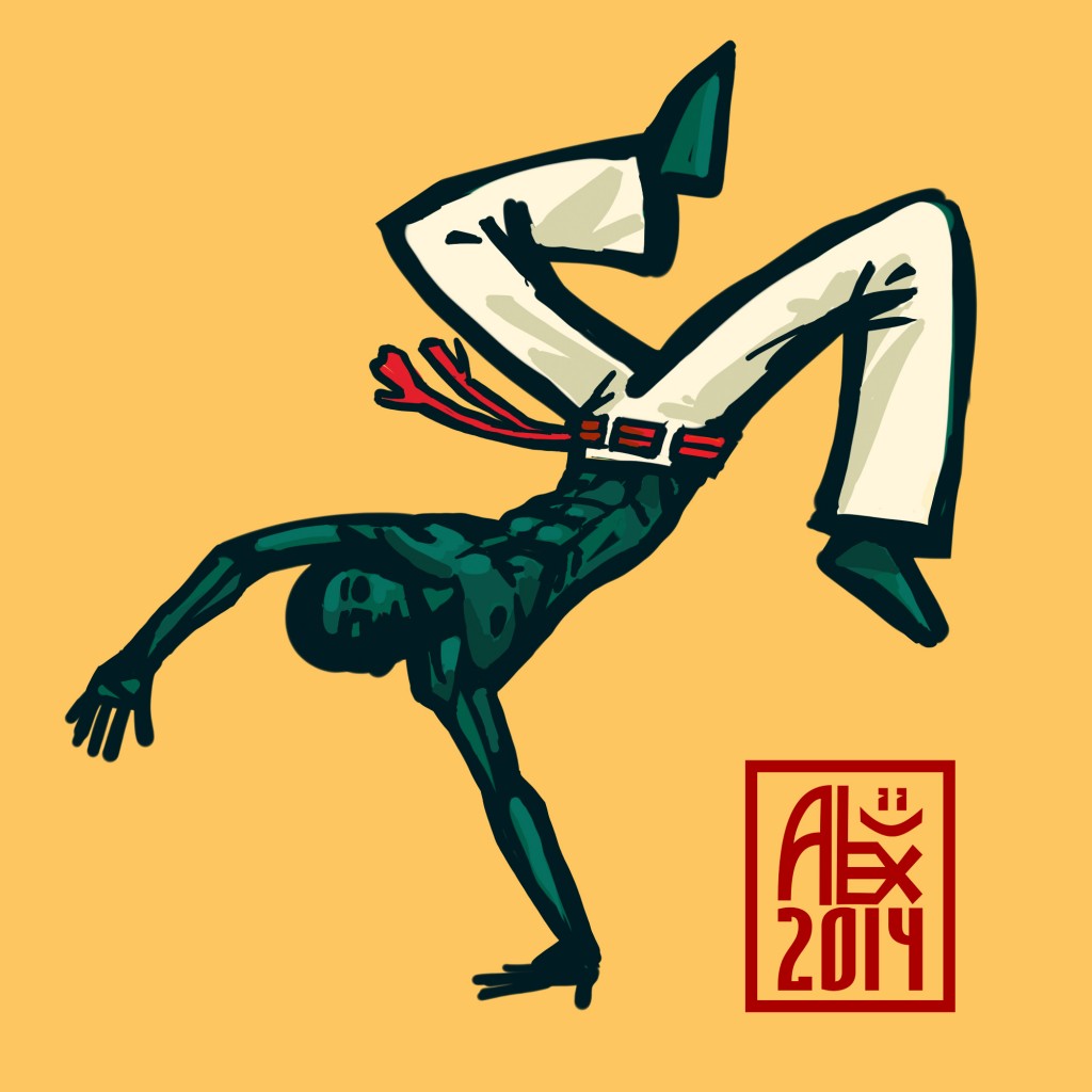 Encres : Capoeira – 620 [ #capoeira #mypaint #illustration] Image digitale / Digital image 2000 x 2000 px