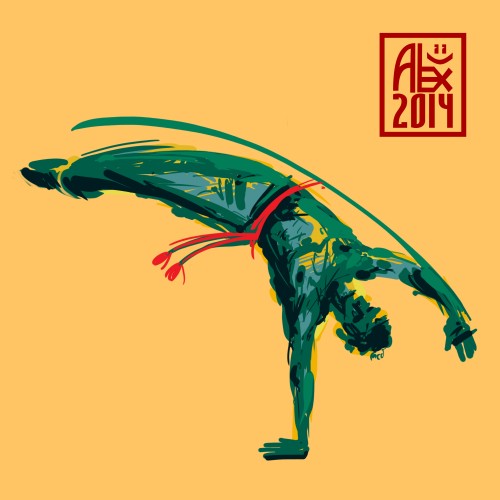 Encres : Capoeira – 621 [ #capoeira #mypaint #illustration] Image digitale / Digital image 2000 x 2000 px
