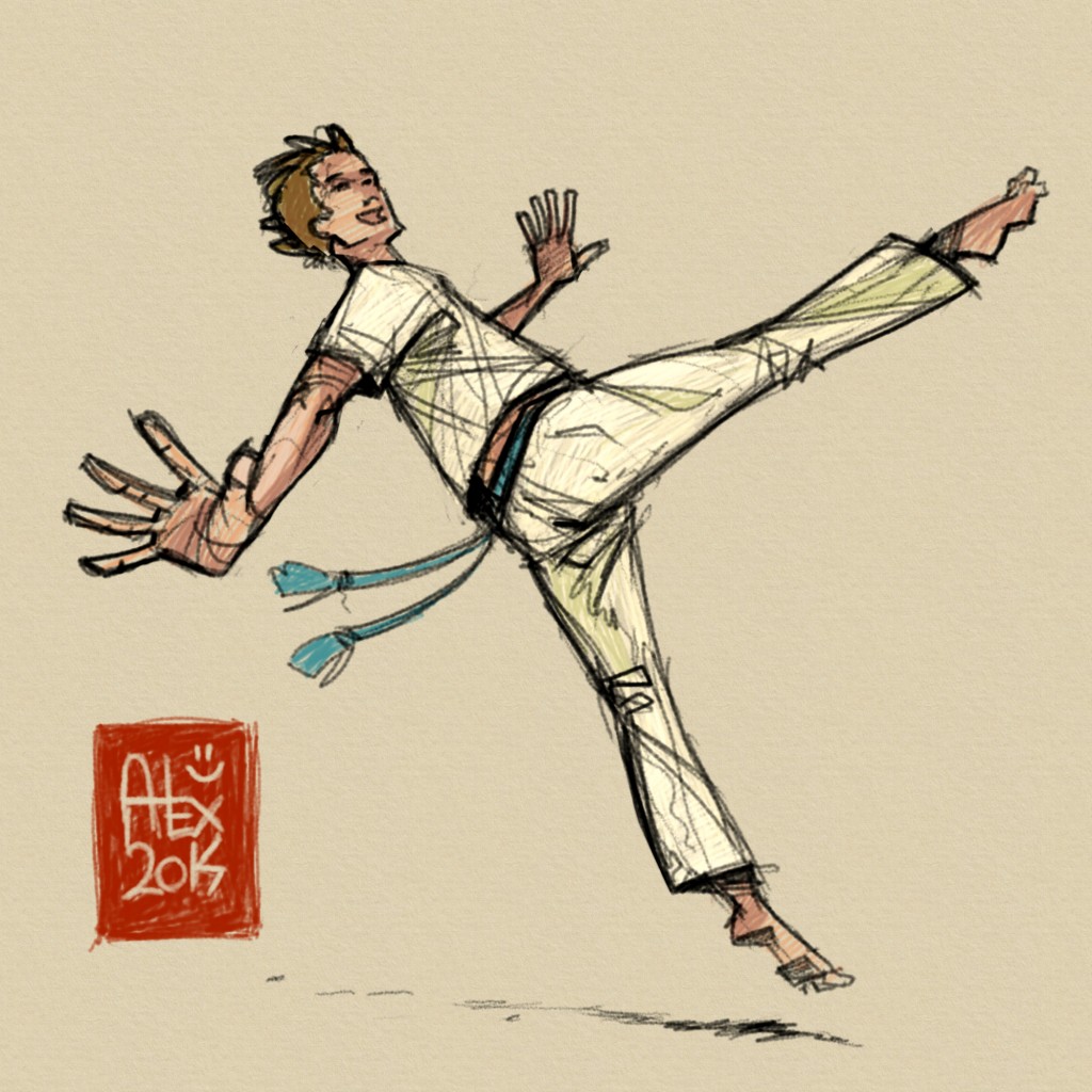 Encres : Capoeira – 625 [ #capoeira #mypaint #illustration] Image digitale / Digital image 2000 x 2000 px