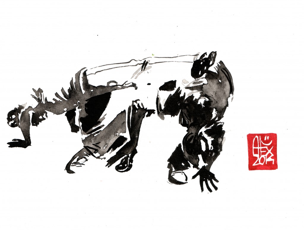 Encres : Capoeira – 636 [ #capoeira #watercolor #illustration] aquarelle sur papier 300gr / watercolor on paper 300gr 15 x 20 cm / 5.9 x 7.9 in