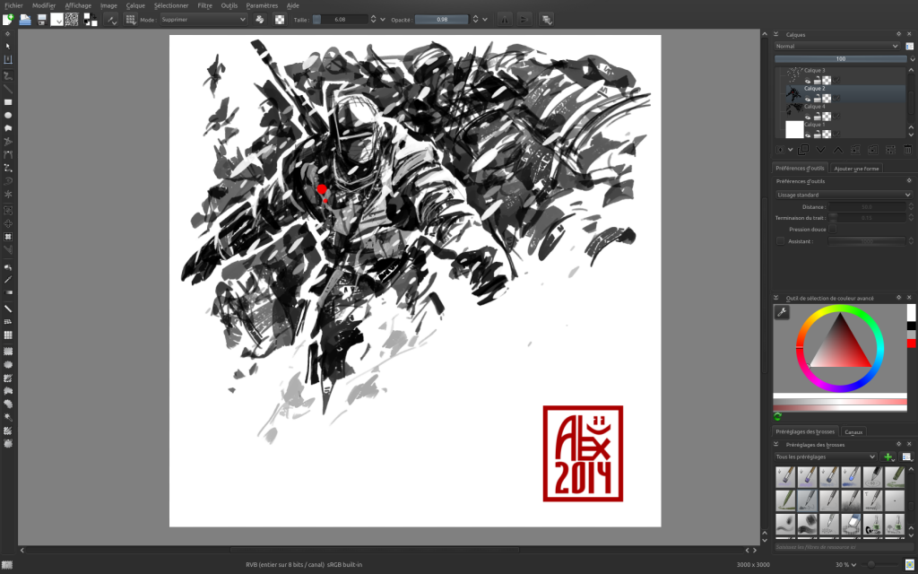 Réalisé avec Krita
