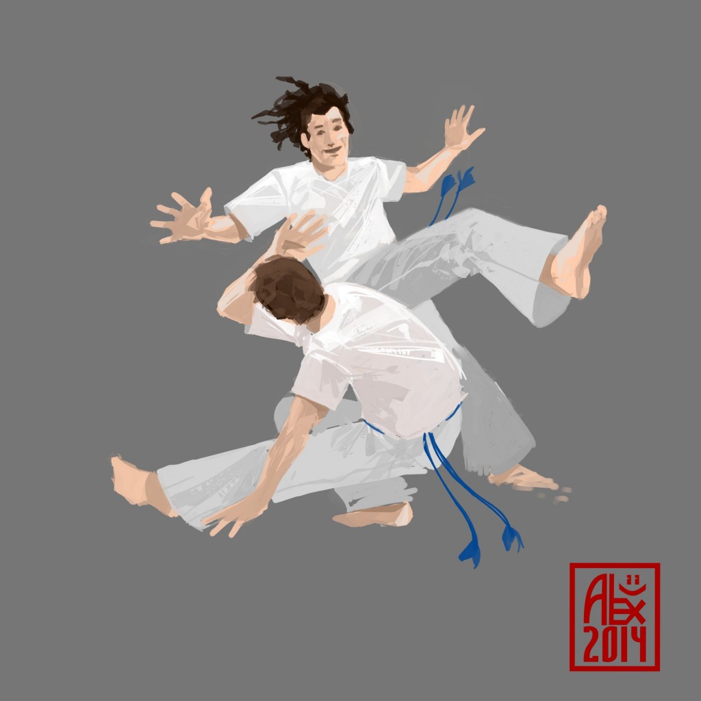 Illustration : Capoeira – 679 [ #capoeira #krita #illustration] Illustration digitale / Digital illustration 2000 x 2000 px