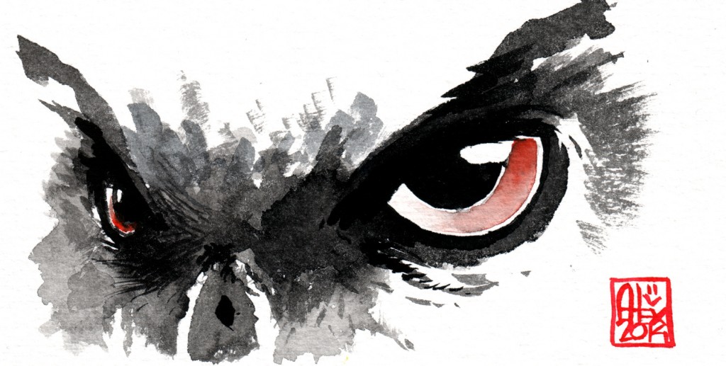Aquarelle sur papier 300gr / Watercolor on paper 300gr 16 x 8 cm / 6.3 x 3.15 in