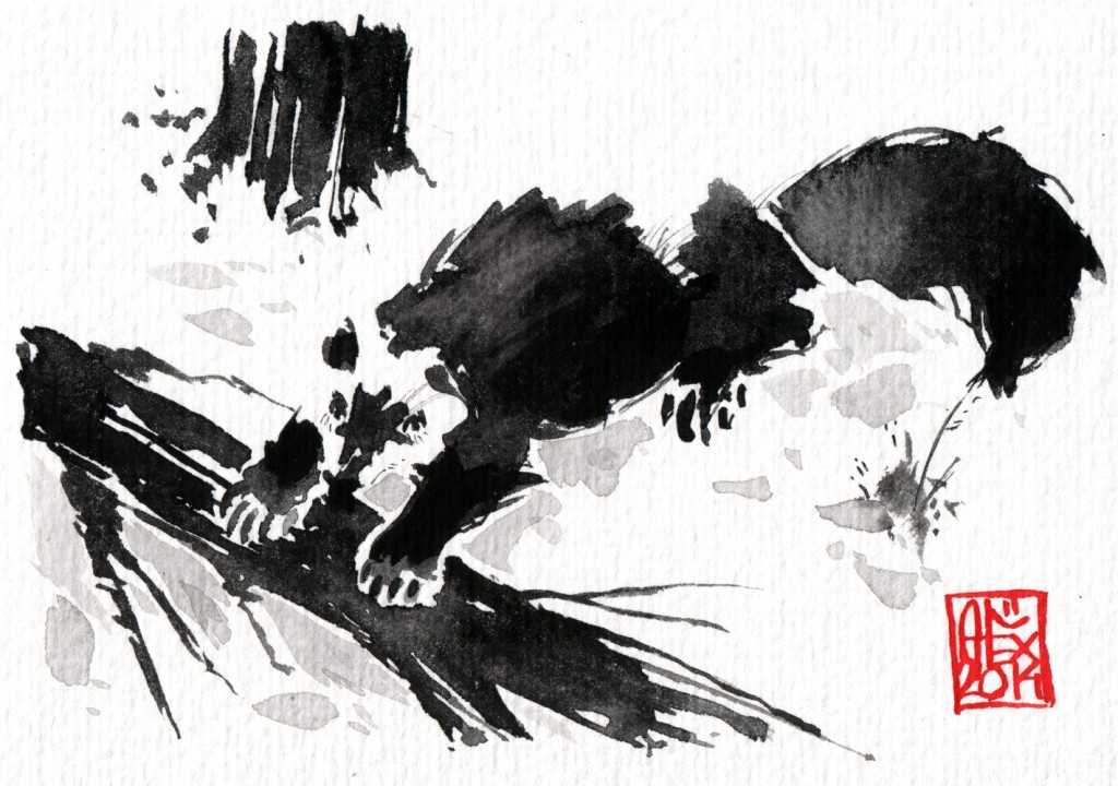 Aquarelle sur papier 250gr / Watercolor on paper 250gr 10.5 x 15 cm / 4.13x 5.9 in