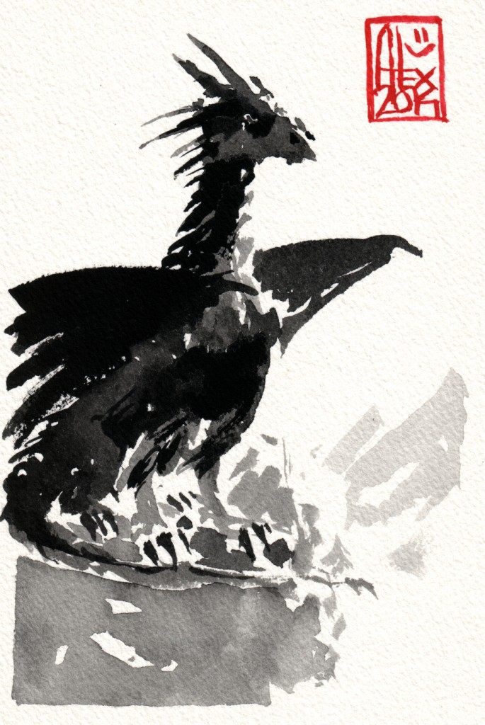 Aquarelle sur papier 250gr / Watercolor on paper 250gr 10.5 x 15 cm / 4.13x 5.9 in
