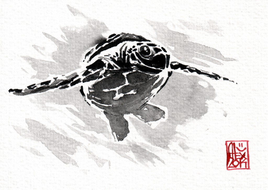 Aquarelle sur papier 250gr / Watercolor on paper 250gr 10.5 x 15 cm / 4.13x 5.9 in