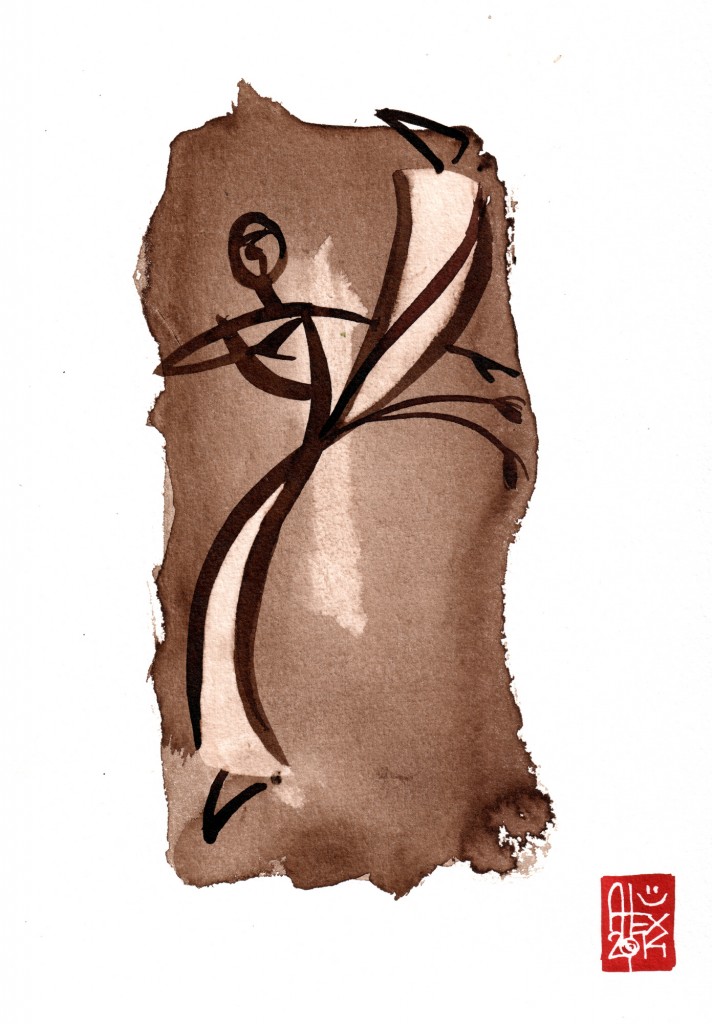 Illustration : Capoeira – 727 [ #capoeira #watercolor #illustration] aquarelle sur papier 325gr / watercolor on paper 325gr 24  x 32 cm / 9.4 x 12.6 in