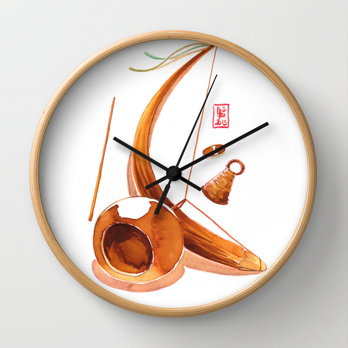 Capoeira 248 Wall Clock by Alexandre Guillaume on #society6