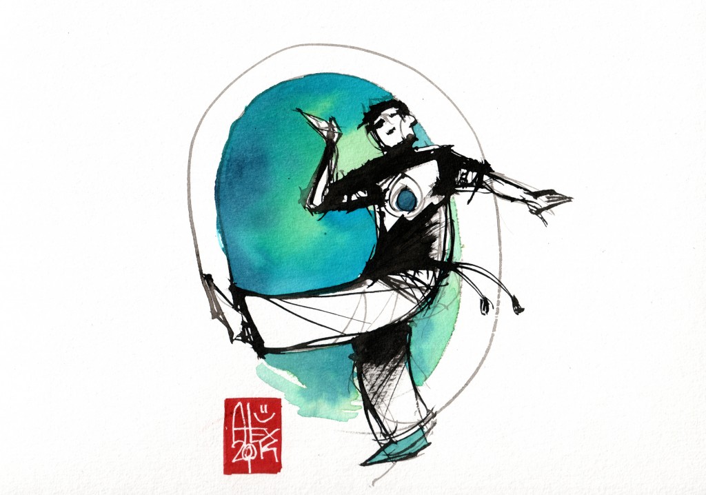 Illustration : Capoeira – 763 [ #capoeira #watercolor #illustration] aquarelle sur papier 325gr / watercolor on paper 325gr 24  x 32 cm / 9.4 x 12.6 in