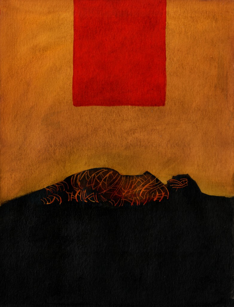 "Abandon" aquarelle sur papier 325gr / watercolor on paper 325gr 24  x 32 cm / 9.4 x 12.6 in
