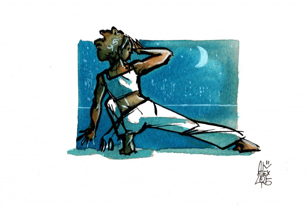 Aquarelle sur papier 300gr / watercolor on paper 300gr 10.5 x 14.8 cm / 4.1 x 5.8 in