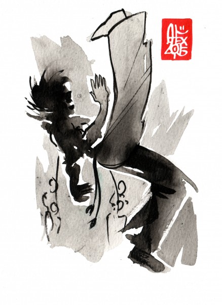 Aquarelle sur papier 300gr / watercolor on paper 300gr 10.5 x 14.8 cm / 4.1 x 5.8 in