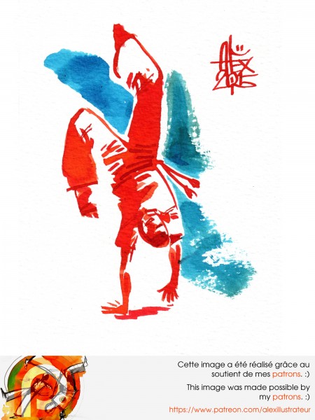 Aquarelle sur papier 300gr / watercolor on paper 300gr 10.5 x 14.8 cm / 4.1 x 5.8 in