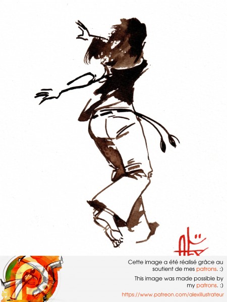 Aquarelle sur papier 300gr / watercolor on paper 300gr 21 x 14.8 cm / 8.2 x 5.8 in