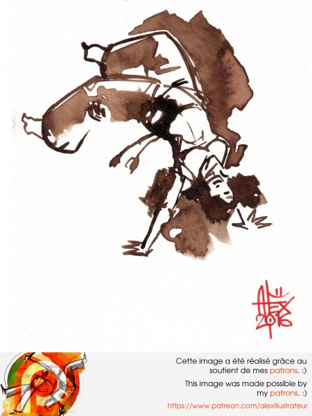 Aquarelle sur papier 300gr / watercolor on paper 300gr 21 x 14.8 cm / 8.2 x 5.8 in