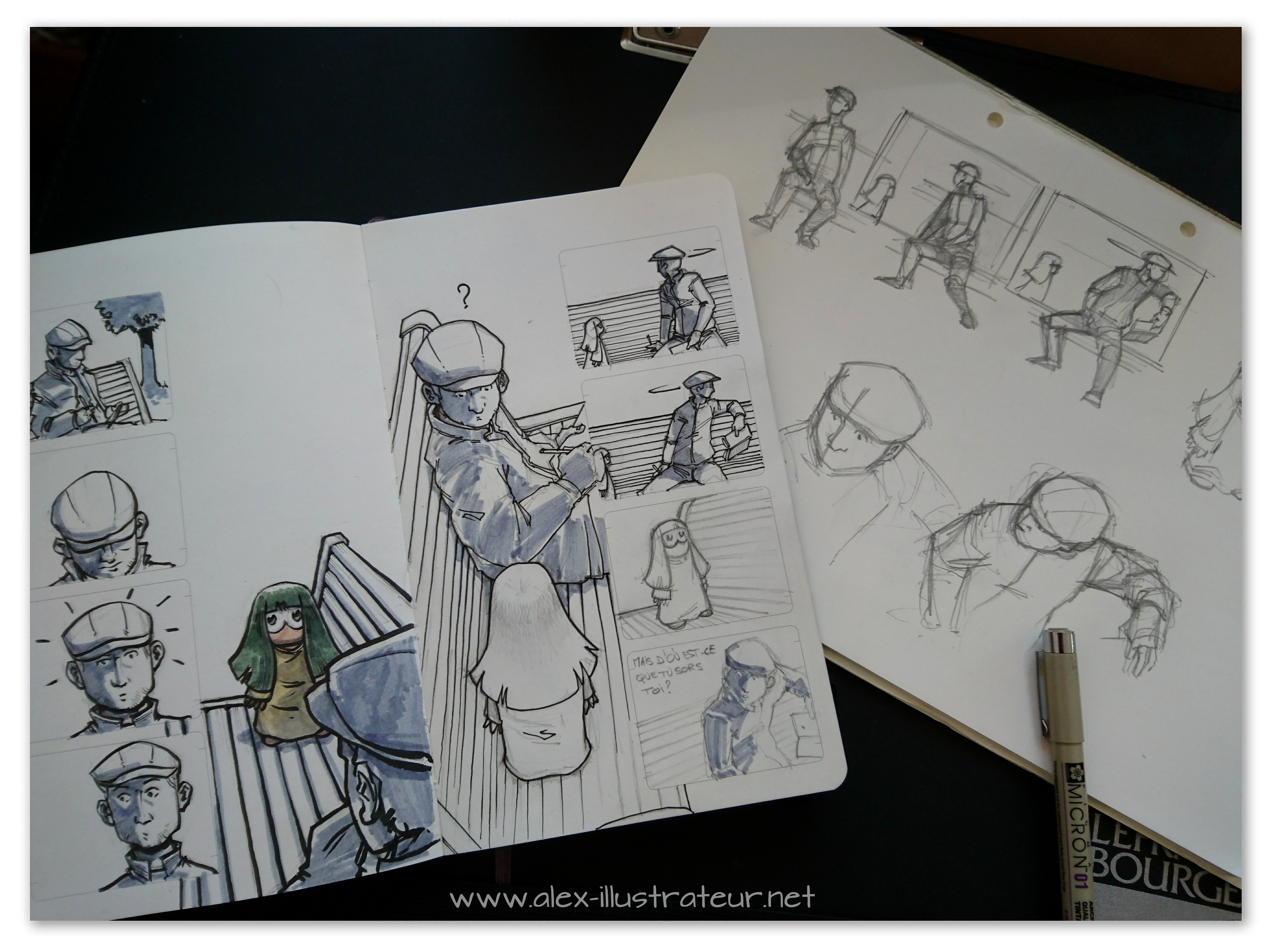Moleskine BD Un peu de BD sur un moleskine