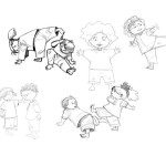 Croquis / Sketches : Capoeira Kids ! ^^ #3