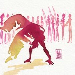 Encres : Capoeira – 327 [ #capoeira #watercolor #illustration]