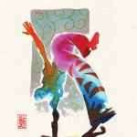 Encres : Capoeira – 333 [ #capoeira #watercolor #illustration]