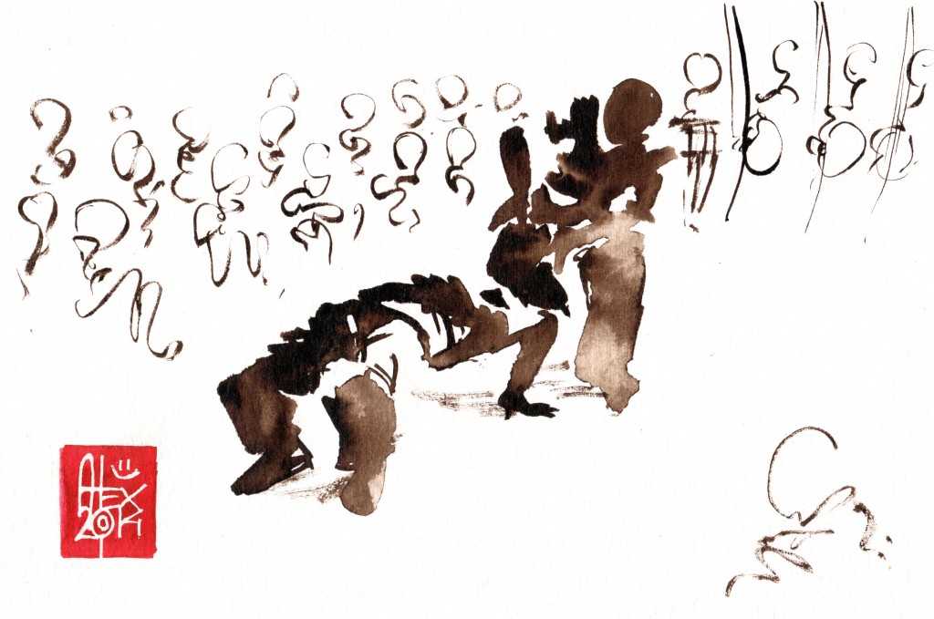Illustration : Capoeira – 736 [ #capoeira #watercolor #illustration] aquarelle sur papier 325gr / watercolor on paper 325gr 24  x 16 cm / 9.4 x 6.3 in