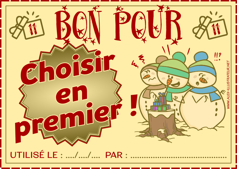 11 décembre : Bon pour choisir en premier à imprimer et donner à qui vous voulez !