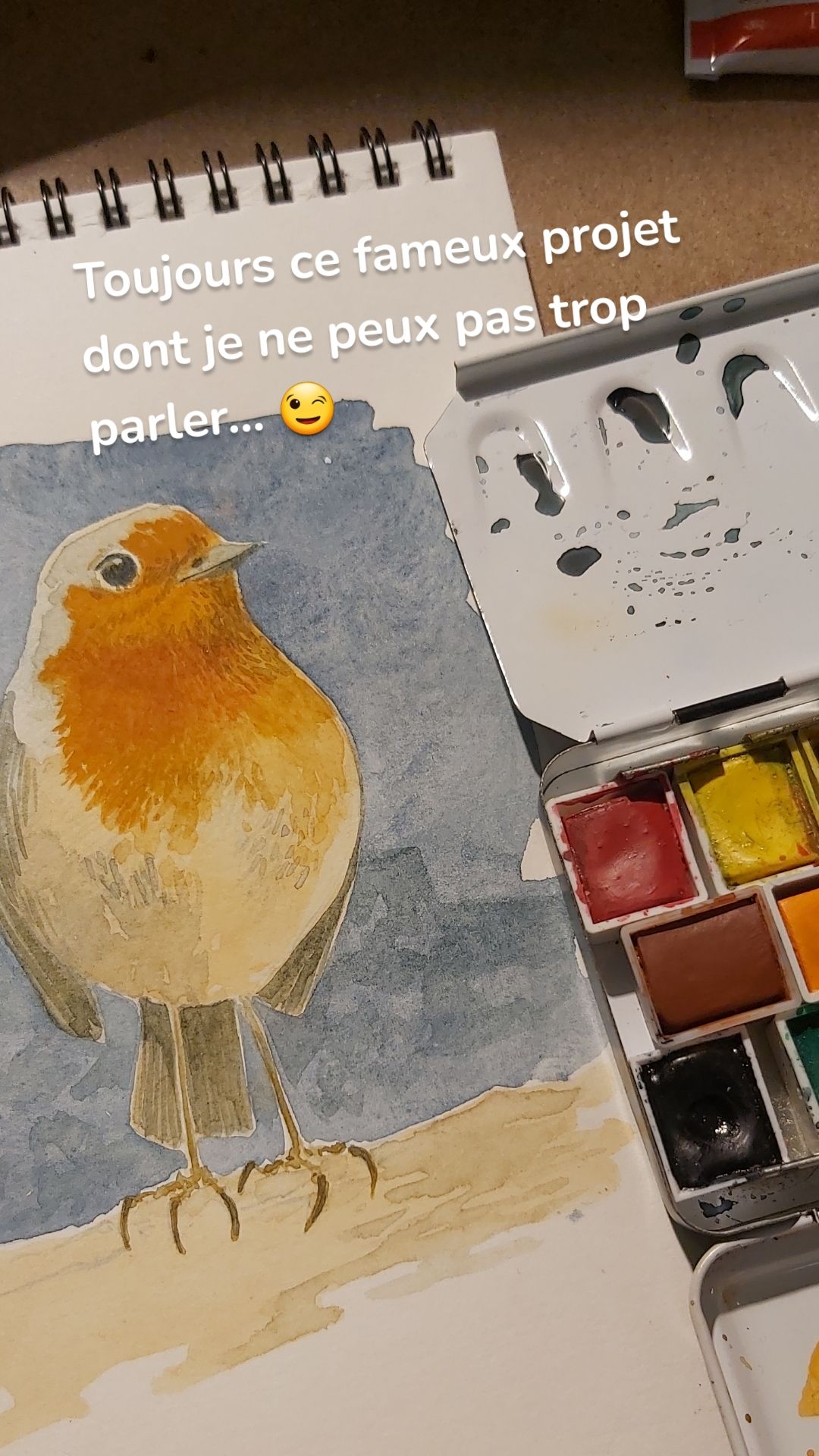 Petite aquarelle de piaf !