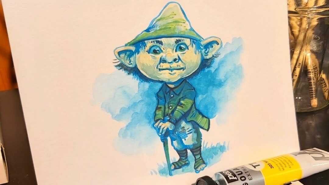 Kobold fier à la gouache