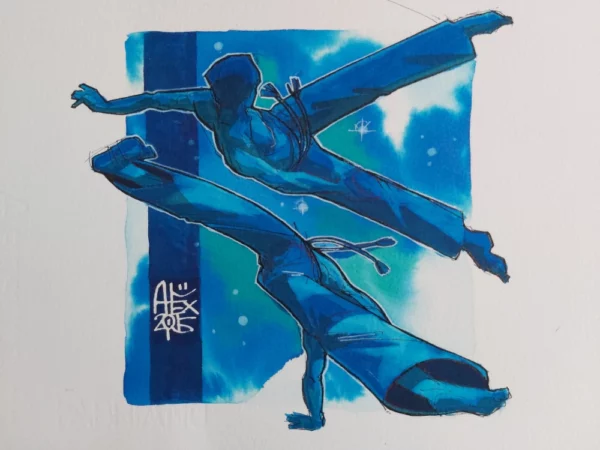 Capoeira 0001 – Œuvre originale signée (28.5x19cm) – Image 2