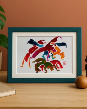 Capoeira 0002 – Œuvre originale signée (29.7x21cm)