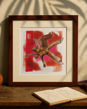Capoeira 0003 – Œuvre originale signée (28x19cm)
