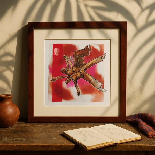 Capoeira 0003 – Œuvre originale signée (28x19cm)