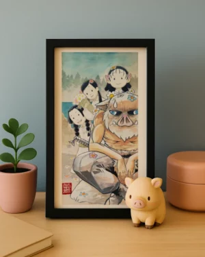 Fan-art INOSUKE – Œuvre originale signée (20x40cm)